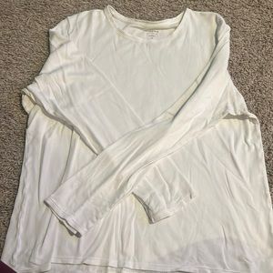 Womens Sonoma long sleeve white top size XL